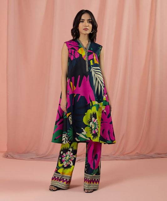Sapphire | Unstitched 1Pc Printed Lawn Shirt | 1S-DY23V2-7