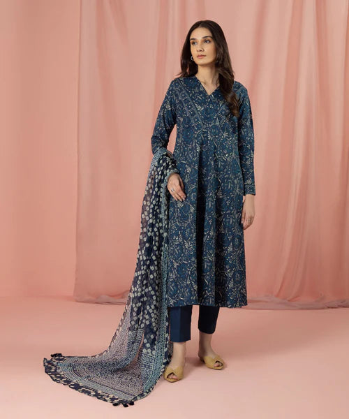 Sapphire | Unstitched 3Pc Printed Cambric Suit | 3P-DY23V2-5R