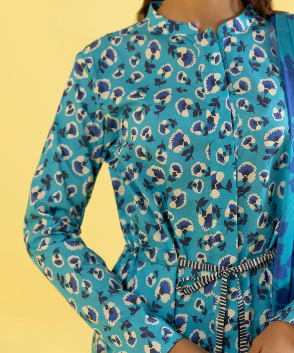 Sapphire | Unstitched 2Pc Printed Lawn - Shirt & Dupatta | 2D-DY23ZV3-3