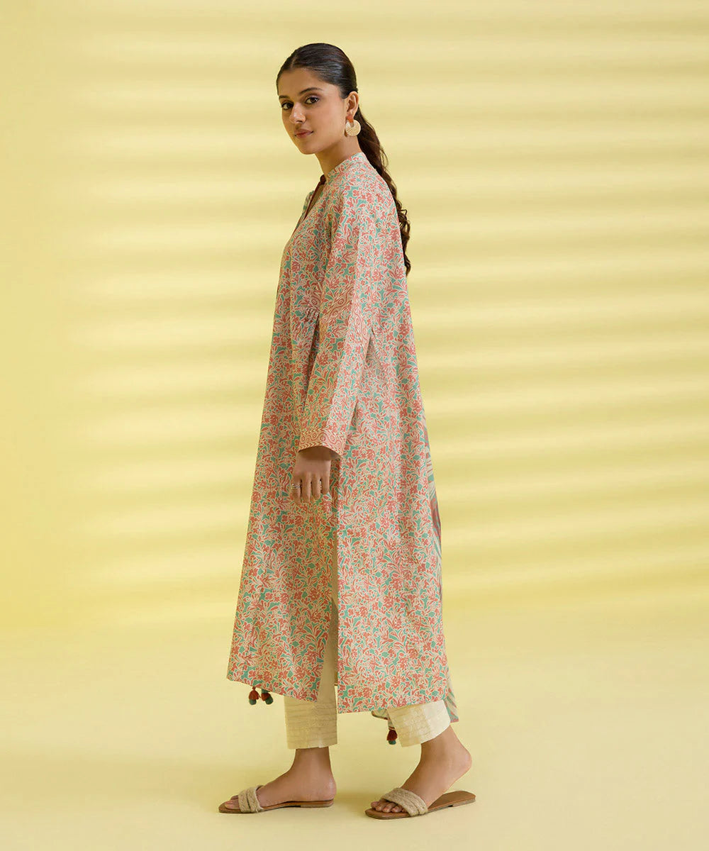 Sapphire | Unstitched 2Pc Printed Lawn - Shirt & Dupatta | 2D-DY23ZV3-4