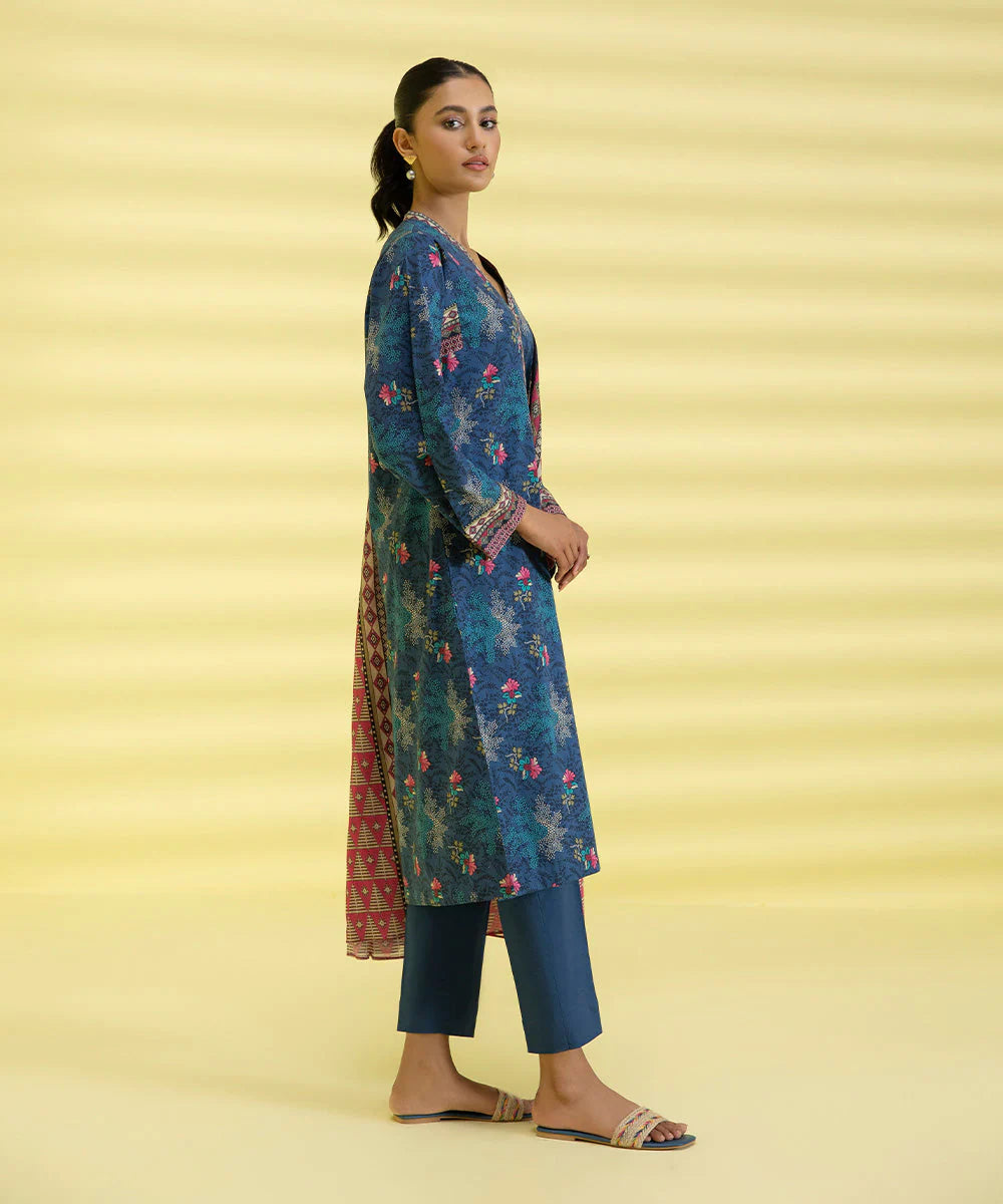 Sapphire | Unstitched 2Pc Printed Lawn - Shirt & Dupatta | 2D-DY23ZV3-5
