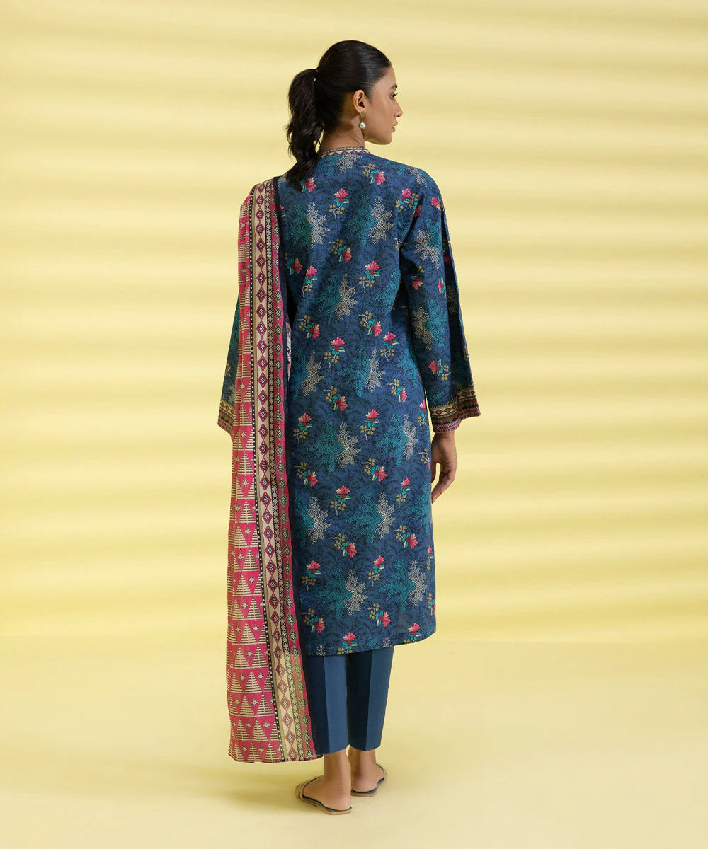 Sapphire | Unstitched 2Pc Printed Lawn - Shirt & Dupatta | 2D-DY23ZV3-5