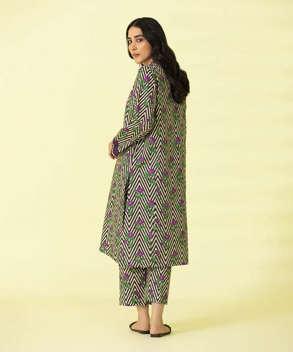 Sapphire | Unstitched 2Pc Printed Lawn - Shirt & Trouser | 2T-DY23ZV2-9R