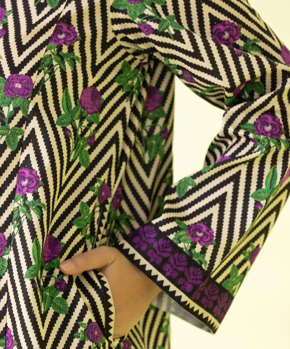 Sapphire | Unstitched 2Pc Printed Lawn - Shirt & Trouser | 2T-DY23ZV2-9R