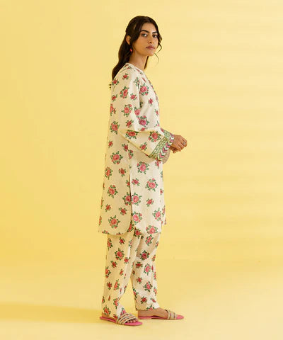 Sapphire | Unstitched 2Pc Printed Lawn - Shirt & Trouser