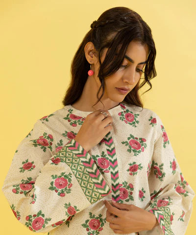 Sapphire | Unstitched 2Pc Printed Lawn - Shirt & Trouser