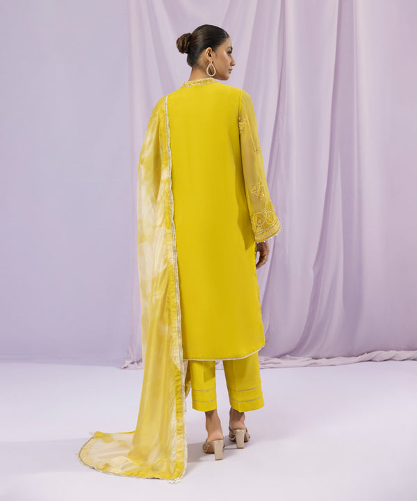 Sapphire LUXE | 3 Piece Unstitched Dyed Embroidered Crinkle Chiffon Suit | 3FE-LX23V2-3