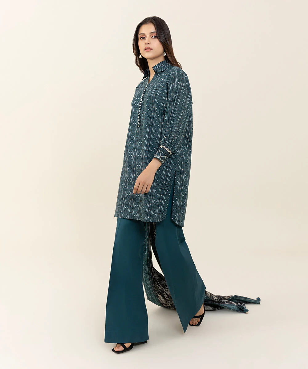 Sapphire | Unstitched 3Pc Printed Cambric Suit | 3P-DY23V3-4B
