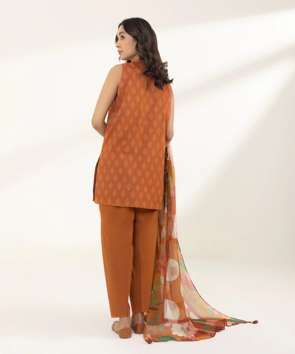 Sapphire | Unstitched 3 Piece - Printed Lawn Suit