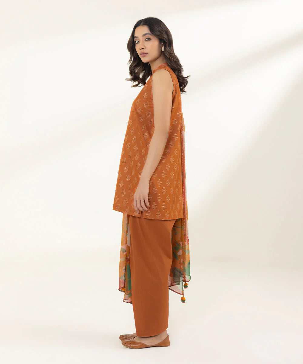 Sapphire | Unstitched 3 Piece - Printed Lawn Suit
