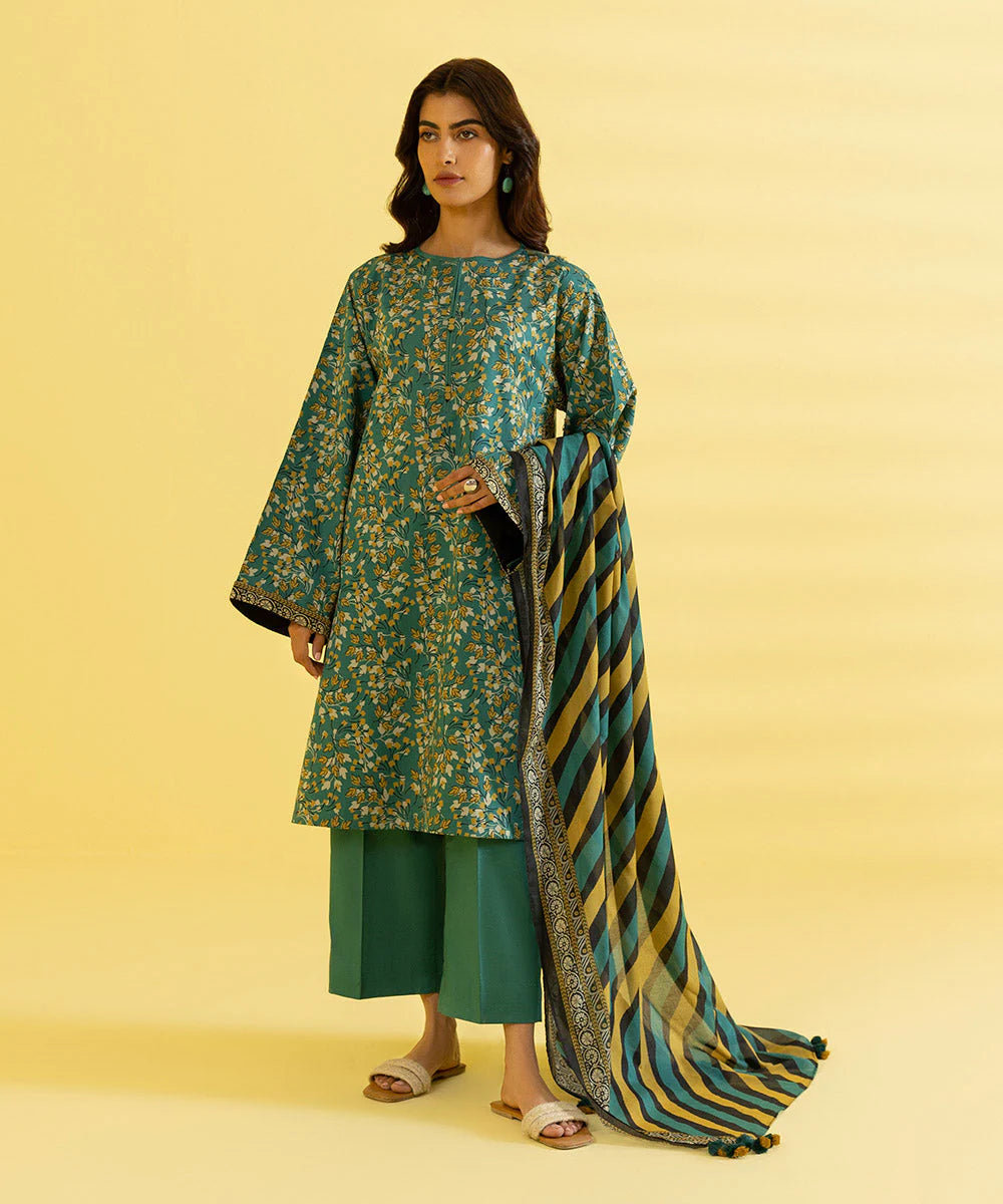 Sapphire | Unstitched 3Pc Printed Lawn Suit | 3P-DY23ZV3-5