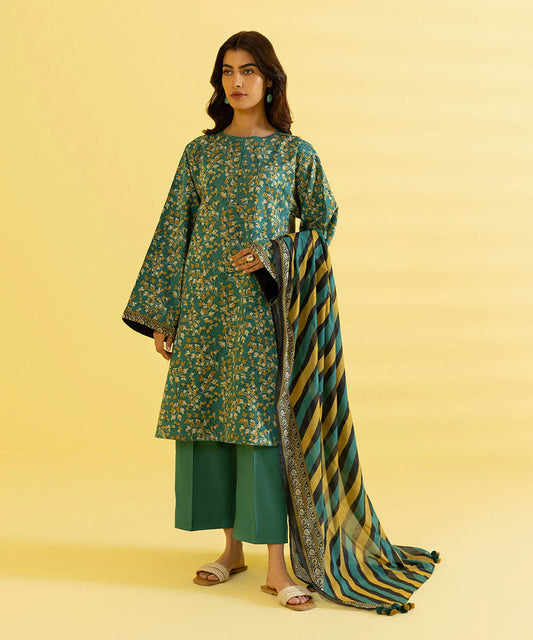Sapphire | Unstitched 3Pc Printed Lawn Suit | 3P-DY23ZV3-5