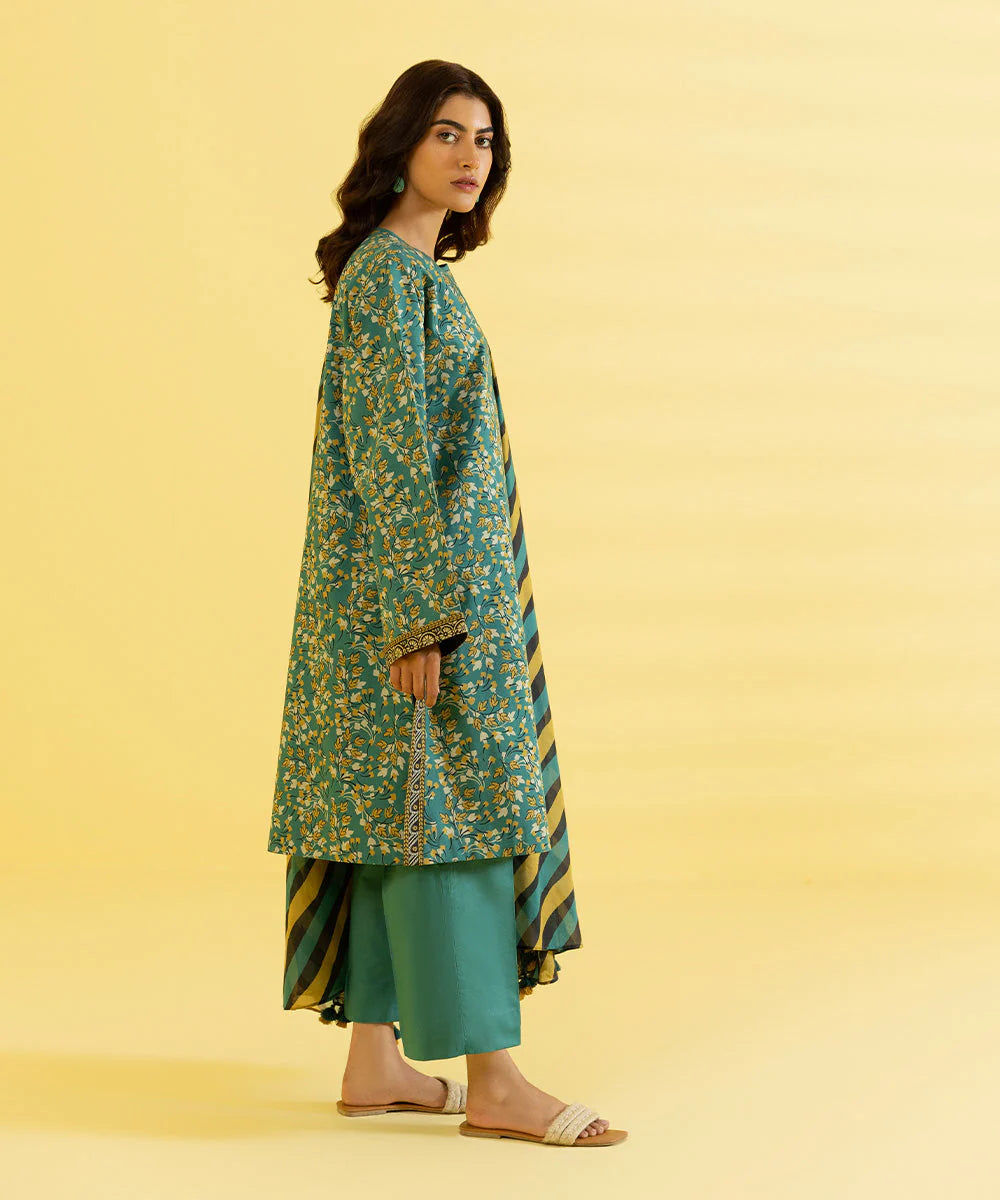 Sapphire | Unstitched 3Pc Printed Lawn Suit | 3P-DY23ZV3-5