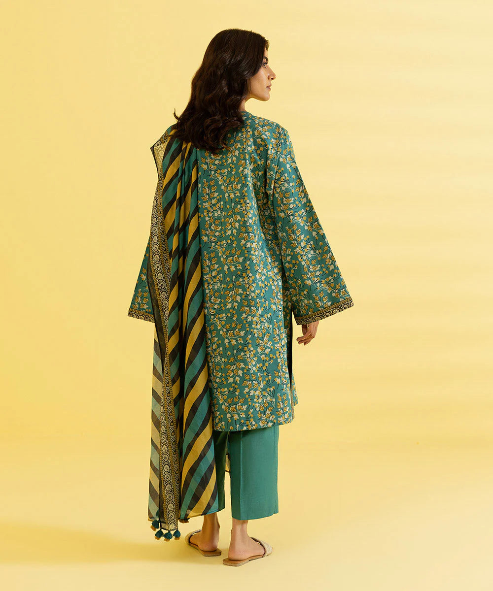 Sapphire | Unstitched 3Pc Printed Lawn Suit | 3P-DY23ZV3-5