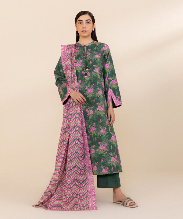 SAPPHIRE | UNSTITCHED 3 PIECE PRINTED LAWN SUIT