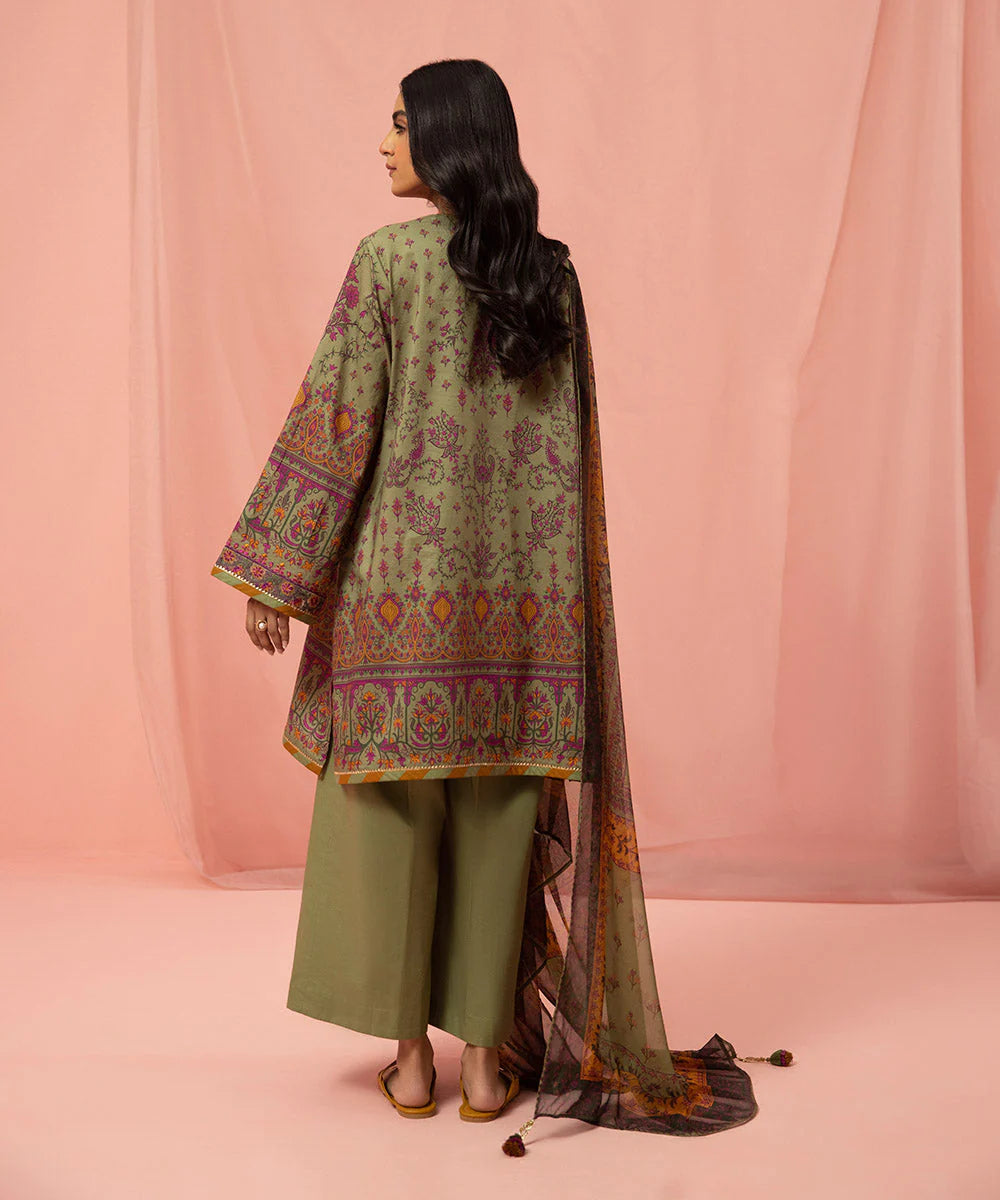 Sapphire | Unstitched 3Pc Embroidered Lawn Suit