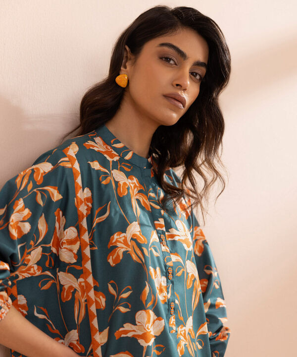 SAPPHIRE | UNSTITCHED 1 PIECE – PRINTED LAWN SHIRT