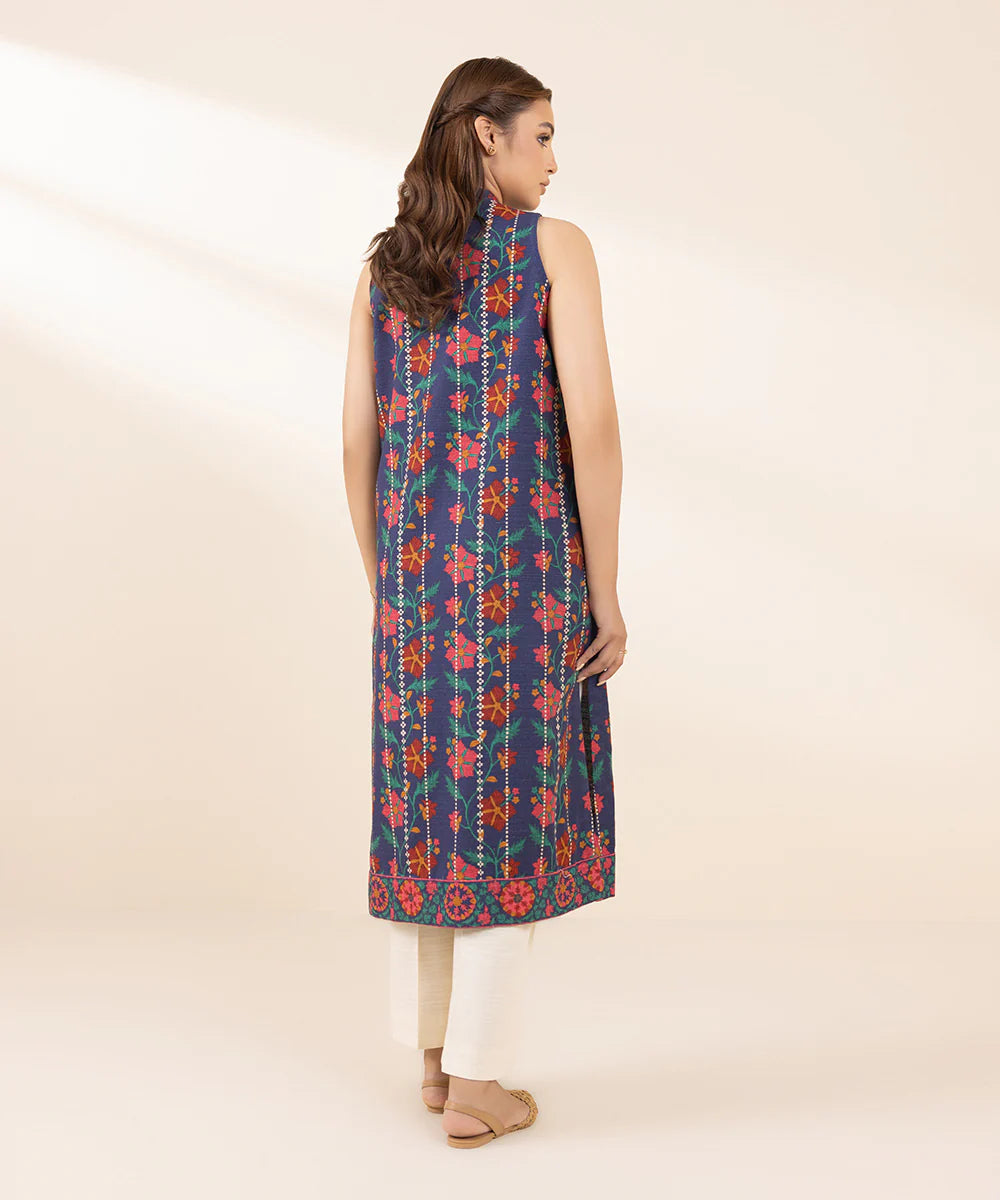 SAPPHIRE | UNSTITCHED 1 PIECE PRINTED LIGHT KHADDAR SHIRT