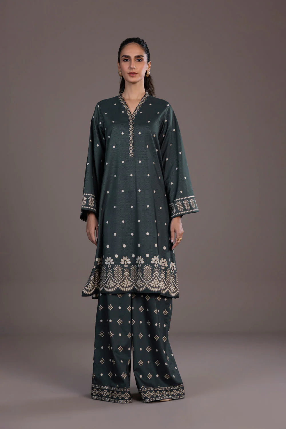 Sapphire | Unstitched 2Pc Printed Linen - Shirt & Trouser | U2-DAY23V9-7
