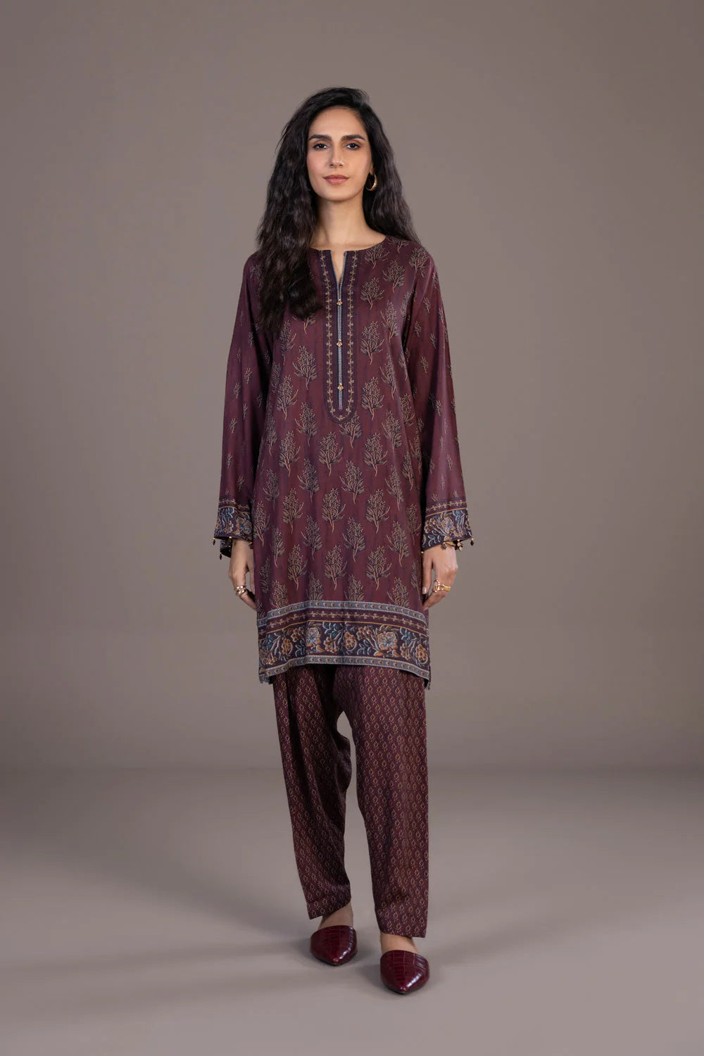 Sapphire | Unstitched 2Pc Printed Linen - Shirt & Trouser | U2-DAY23V9-9