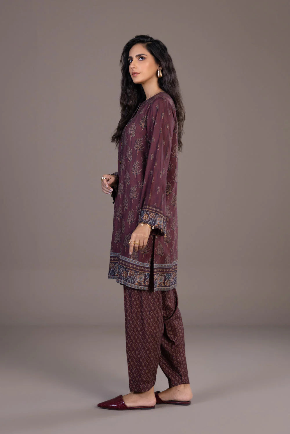 Sapphire | Unstitched 2Pc Printed Linen - Shirt & Trouser | U2-DAY23V9-9