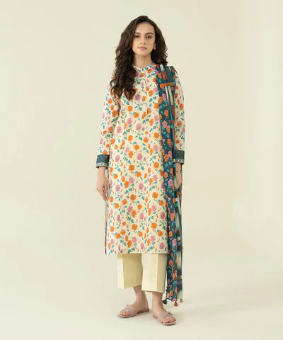 SAPPHIRE | UNSTITCHED 2 PIECE PRINTED LAWN SUIT