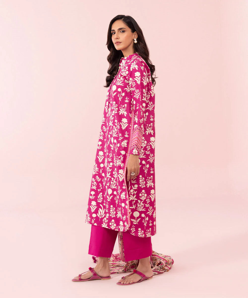 Sapphire | Unstitched 2Pc Printed Cambric- Shirt & Dupatta | U2D-DY23V5-8