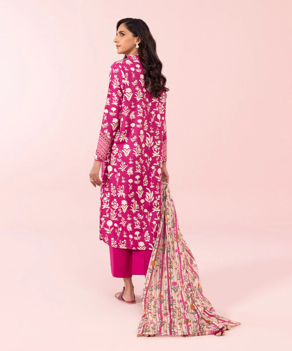Sapphire | Unstitched 2Pc Printed Cambric- Shirt & Dupatta | U2D-DY23V5-8