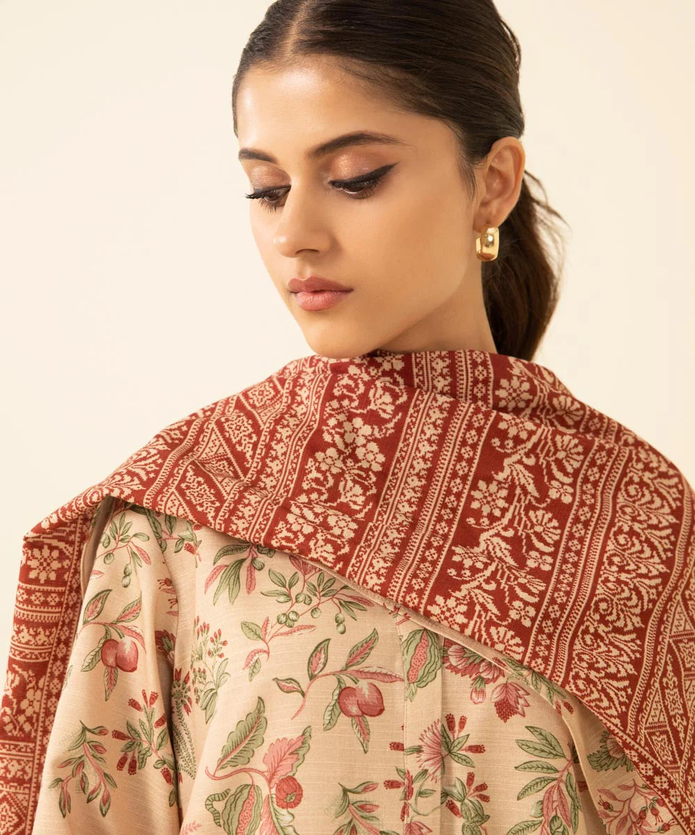 SAPPHIRE | UNSTITCHED 2 PIECE PRINTED KHADDAR SUIT