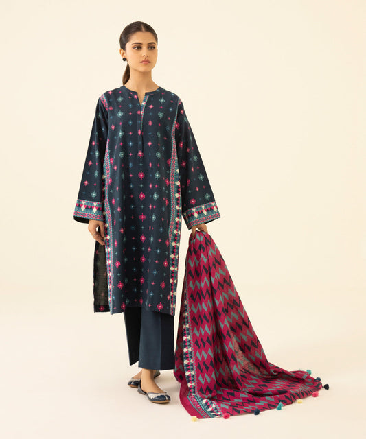 SAPPHIRE | UNSTITCHED 3 PIECE PRINTED LAWN SUIT