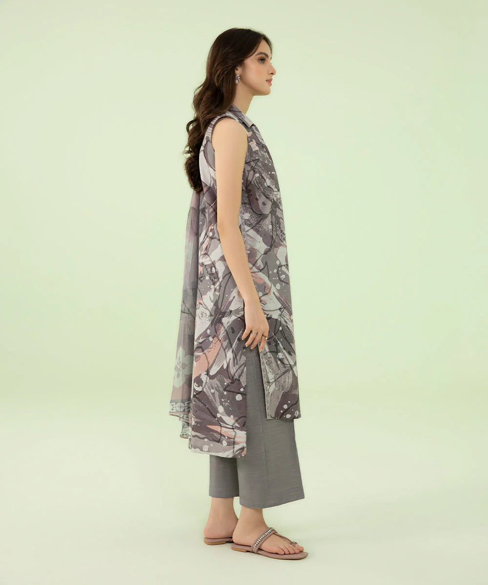 SAPPHIRE | UNSTITCHED 3 PIECE PRINTED LAWN SUIT