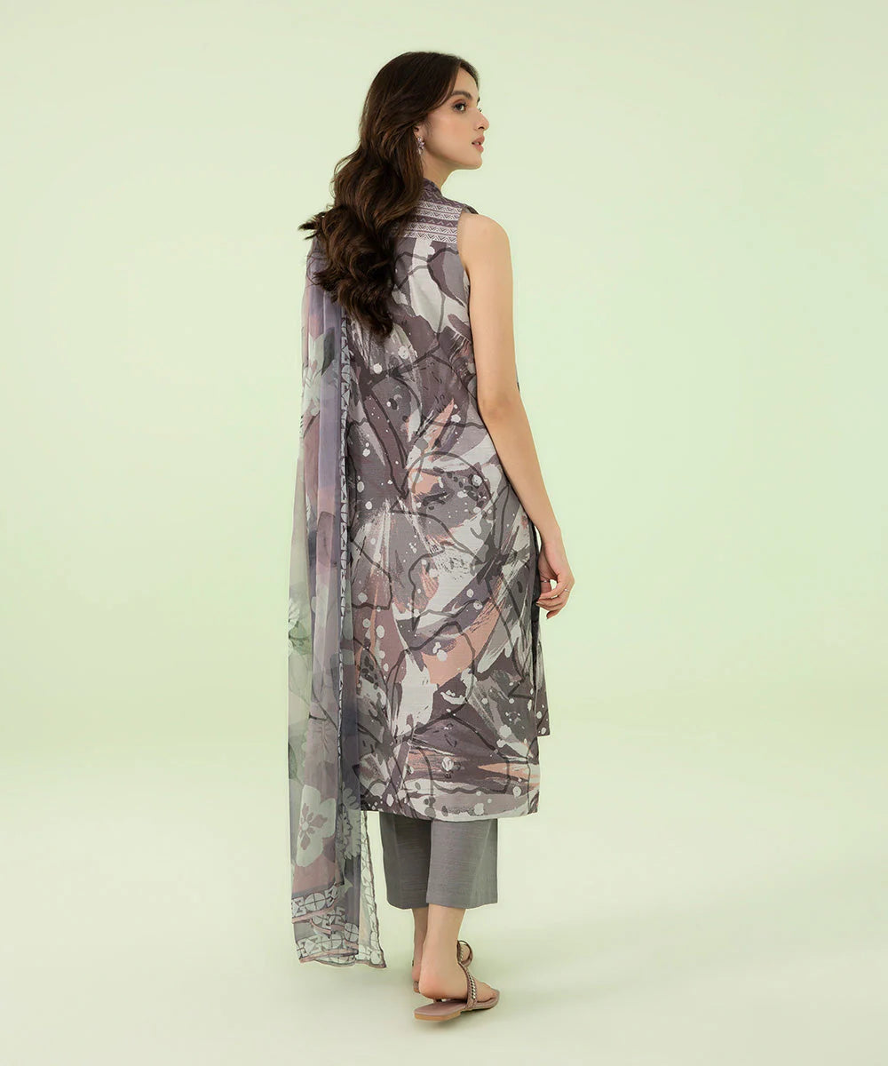 SAPPHIRE | UNSTITCHED 3 PIECE PRINTED LAWN SUIT