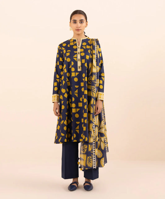 SAPPHIRE | UNSTITCHED 2 PIECE PRINTED LAWN SUIT