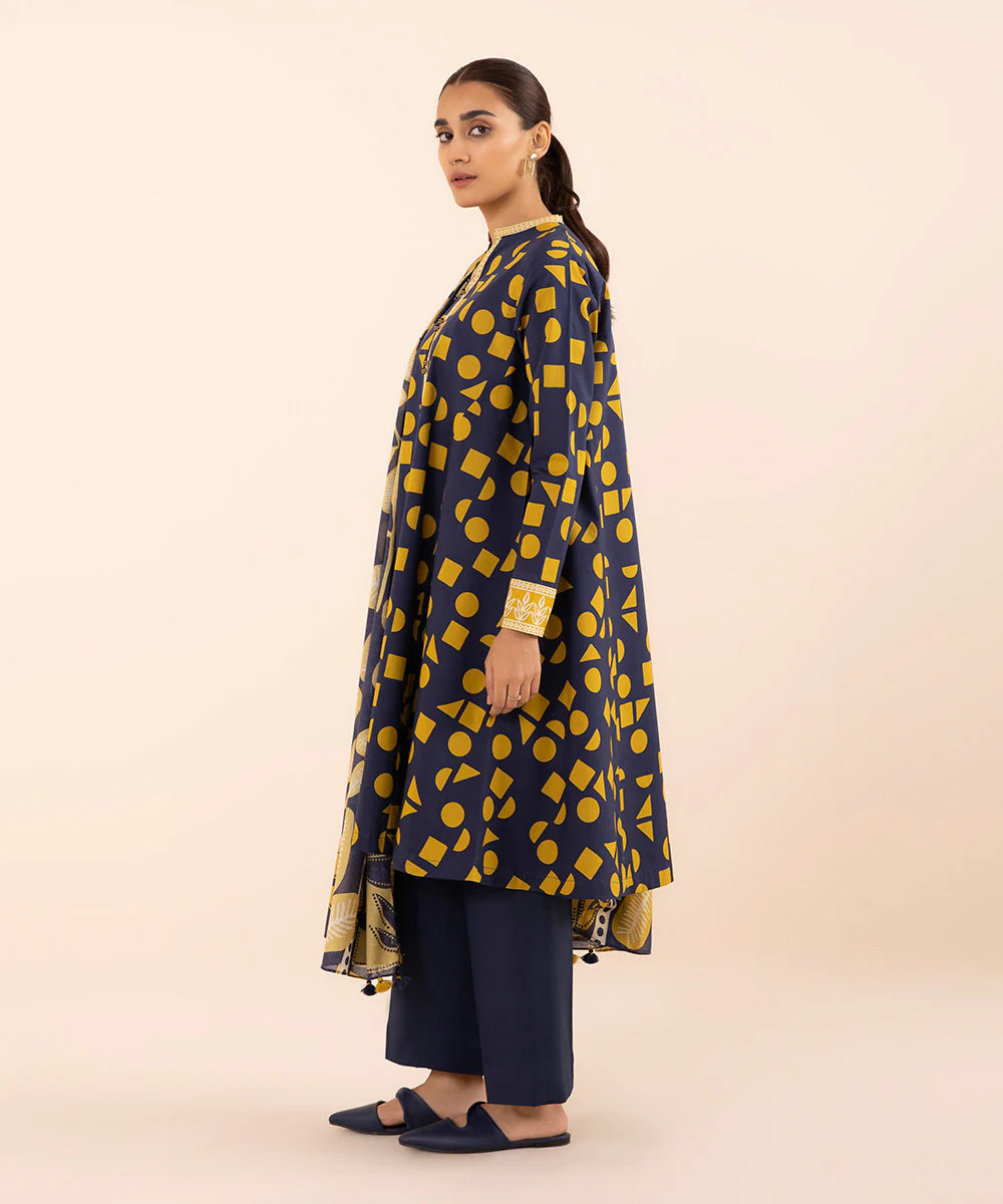 SAPPHIRE | UNSTITCHED 2 PIECE PRINTED LAWN SUIT
