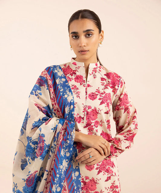 SAPPHIRE | UNSTITCHED 2 PIECE PRINTED LAWN SUIT