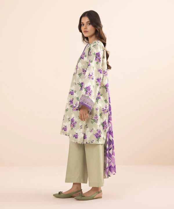 SAPPHIRE | UNSTITCHED 2 PIECE PRINTED LAWN SUIT