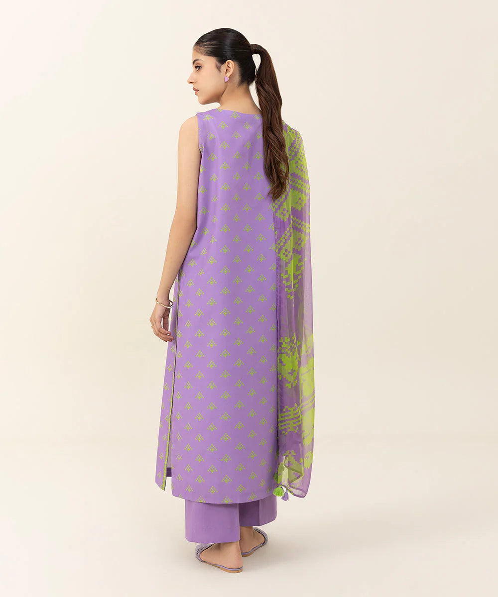 SAPPHIRE | UNSTITCHED 2 PIECE PRINTED CAMBRIC SUIT
