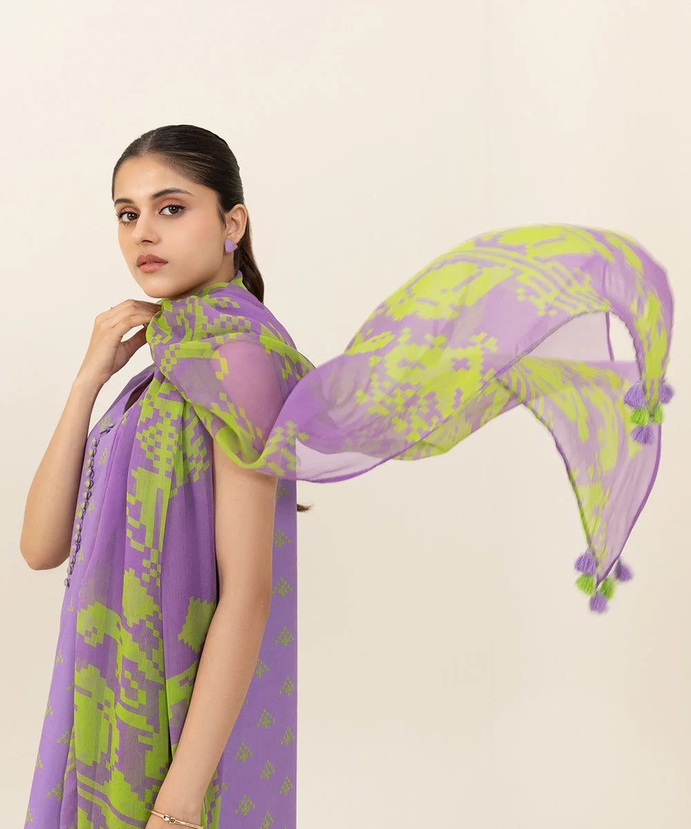 SAPPHIRE | UNSTITCHED 2 PIECE PRINTED CAMBRIC SUIT