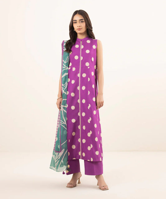 SAPPHIRE | UNSTITCHED 1 PIECE PRINTED CAMBRIC SHIRT