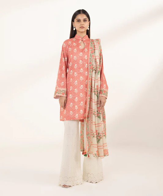 SAPPHIRE | UNSTITCHED 2 PIECE PRINTED LAWN SUIT
