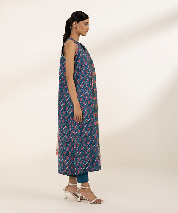 SAPPHIRE | UNSTITCHED 2 PIECE PRINTED LAWN SUIT