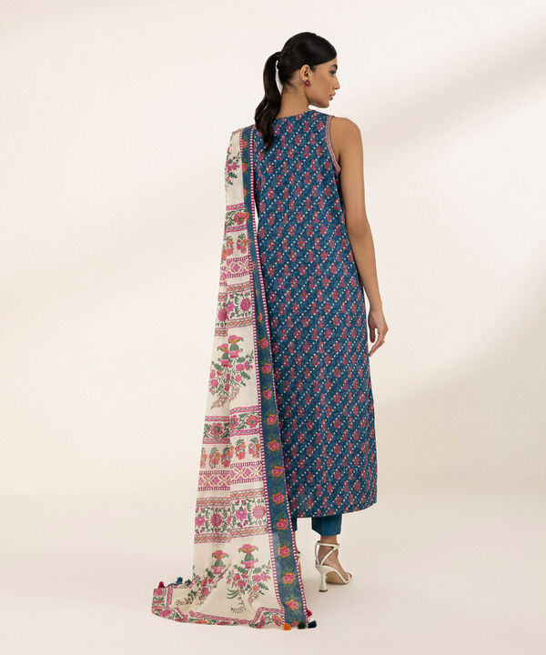 SAPPHIRE | UNSTITCHED 2 PIECE PRINTED LAWN SUIT