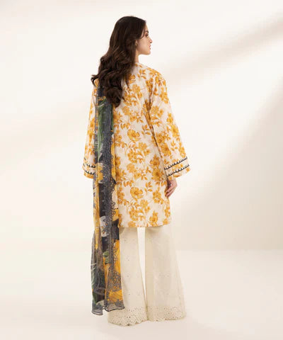 SAPPHIRE | UNSTITCHED 2 PIECE PRINTED LAWN SUIT