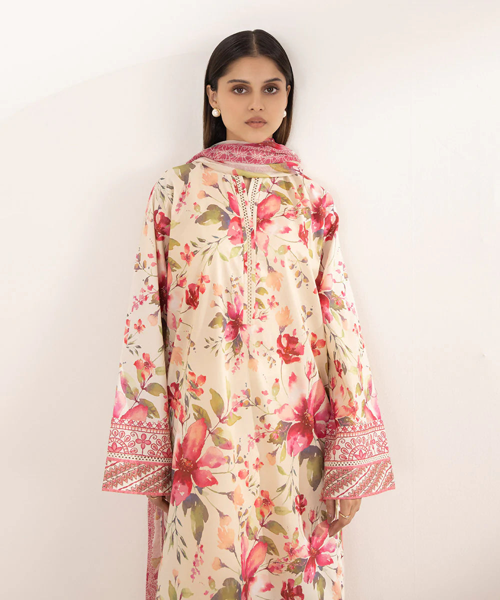 SAPPHIRE | UNSTITCHED 2 PIECE PRINTED LAWN SUIT