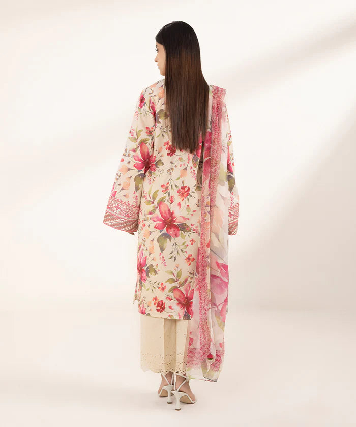 SAPPHIRE | UNSTITCHED 2 PIECE PRINTED LAWN SUIT