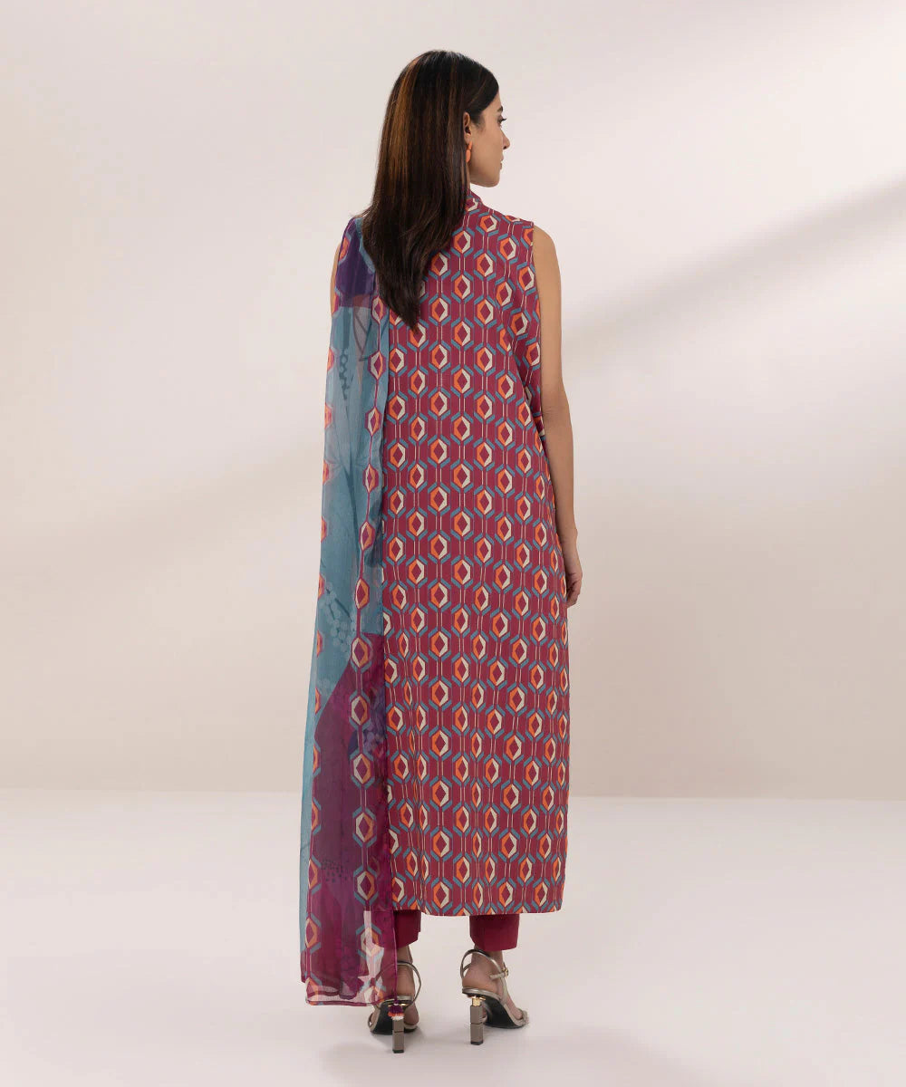 SAPPHIRE | UNSTITCHED 2 PIECE PRINTED LAWN SUIT