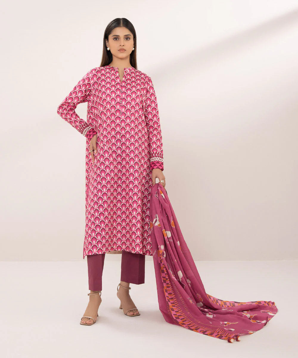 SAPPHIRE | UNSTITCHED 2 PIECE PRINTED LAWN SUIT