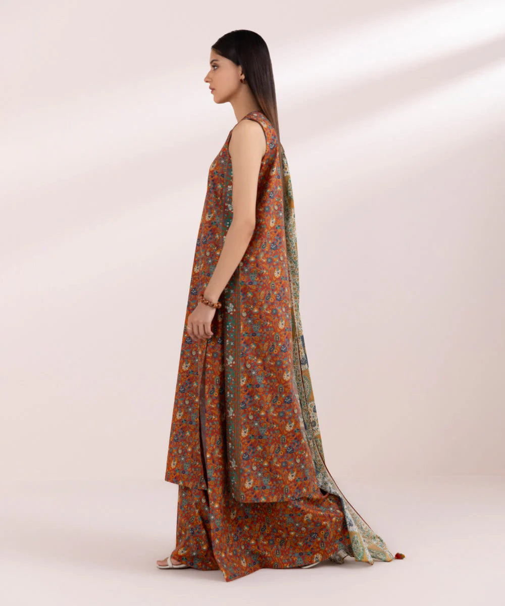 SAPPHIRE | UNSTITCHED 3 PIECE PRINTED CAMBRIC SUIT