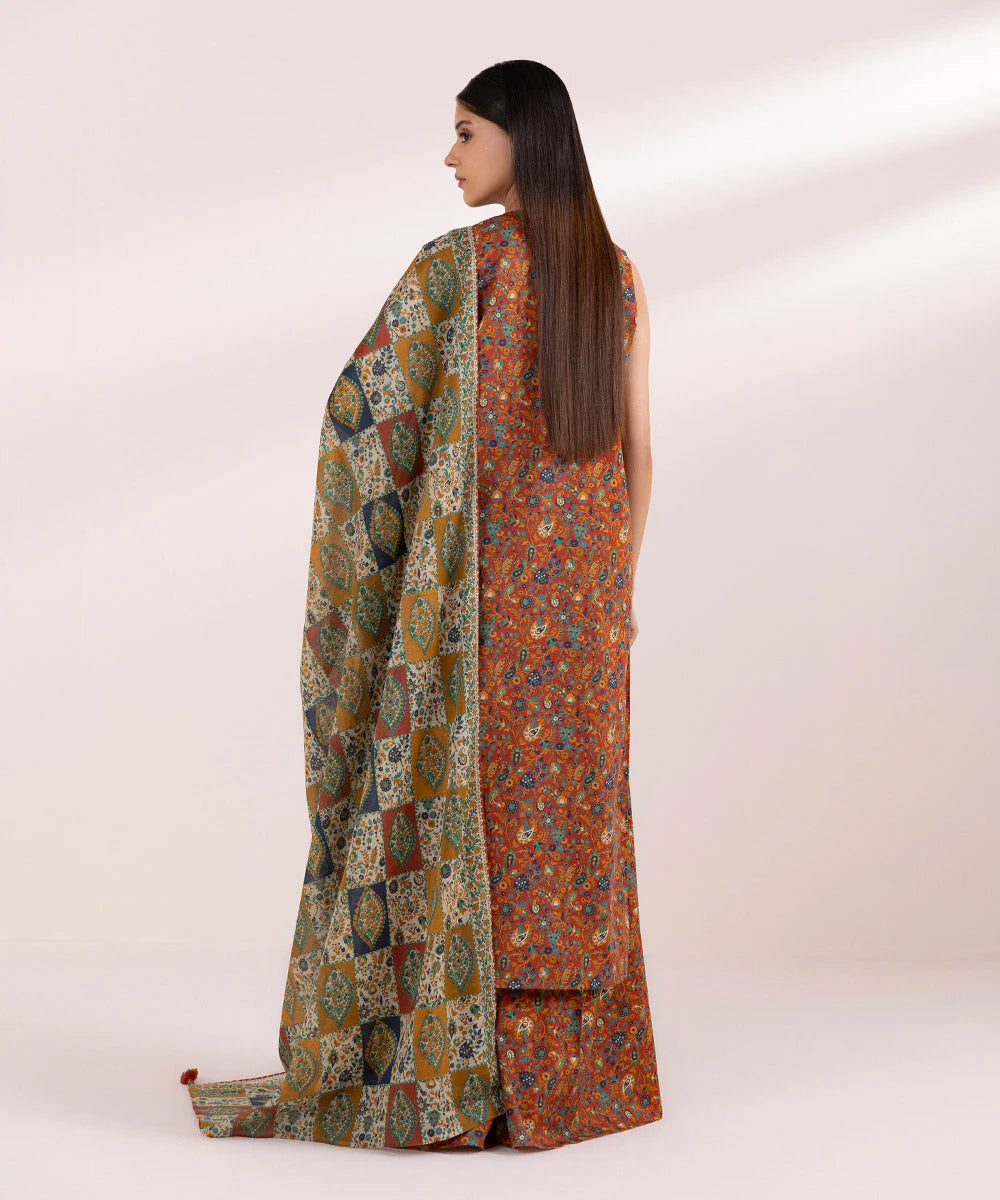 SAPPHIRE | UNSTITCHED 3 PIECE PRINTED CAMBRIC SUIT