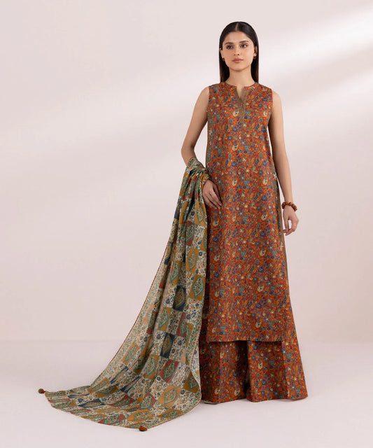 SAPPHIRE | UNSTITCHED 3 PIECE PRINTED CAMBRIC SUIT